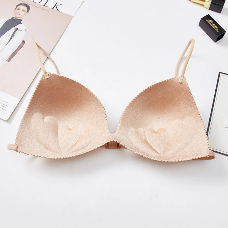 Pushup bra with thin straps and triangle cups, perfect for formal events