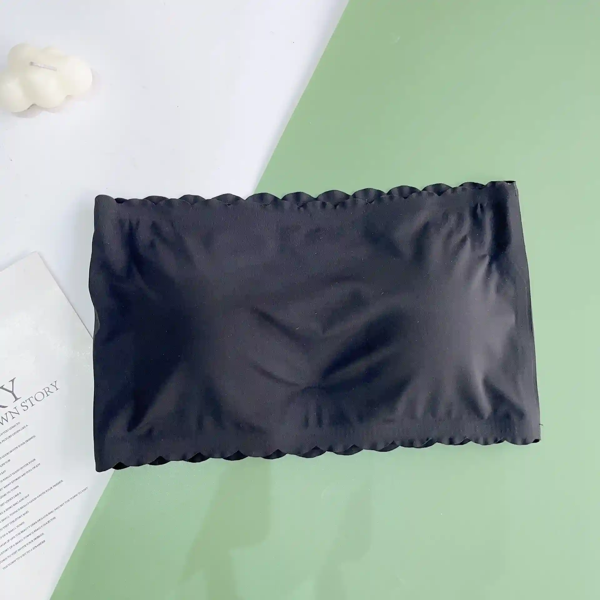 Strapless Push Up Black Bra