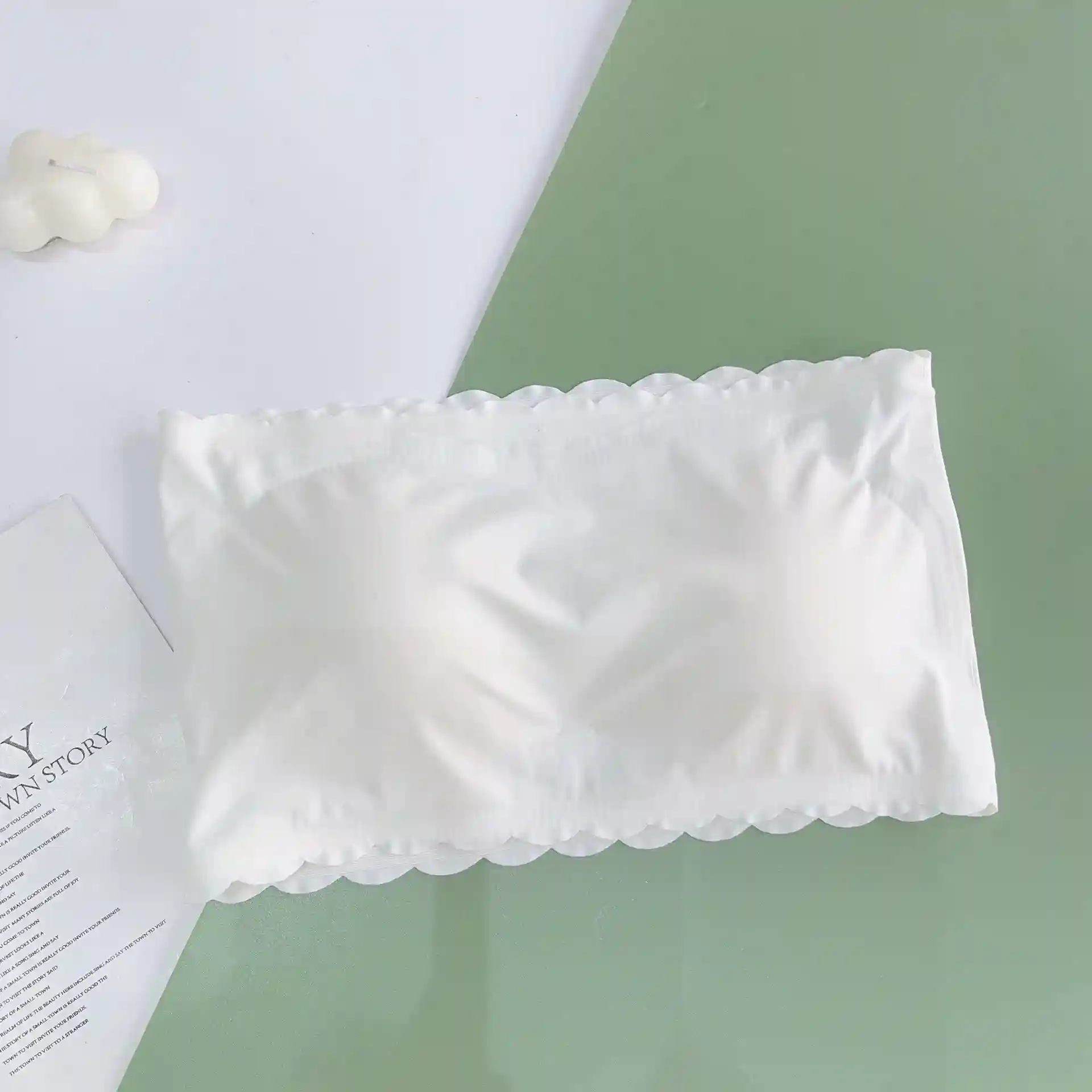 Strapless Push Up White Bra